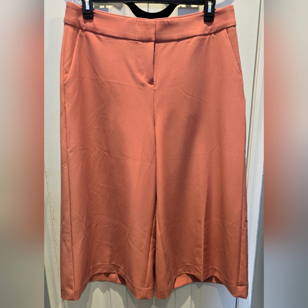 LANE BRYANT Allie Wide Leg Crop Pant in Dusty Pink